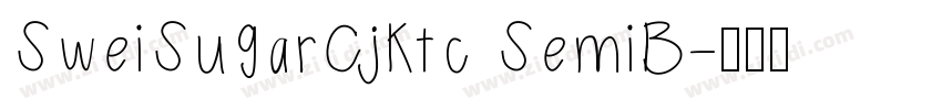 SweiSugarCjKtc SemiB字体转换